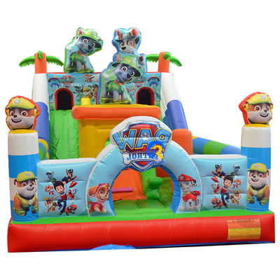 Logotipo personalizado aceptable Gran tobogán inflable ideal para alquileres de fiestas y eventos