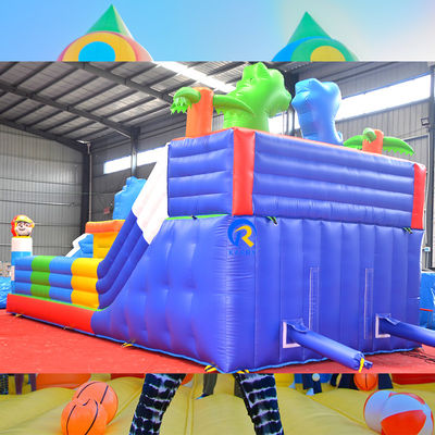Logotipo personalizado aceptable Gran tobogán inflable ideal para alquileres de fiestas y eventos