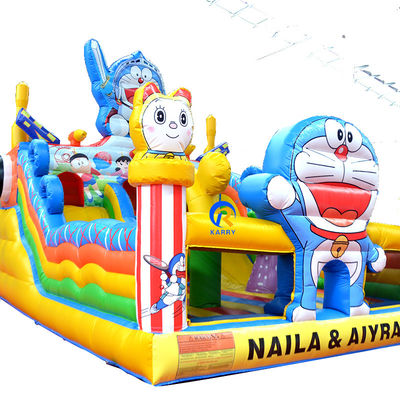 Logotipo personalizado Impreso Gran Castillo Inflable Combo Deslizador para Niños Fiesta