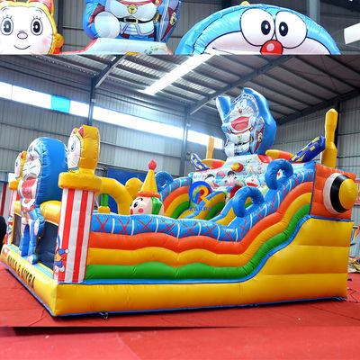 Logotipo personalizado Impreso Gran Castillo Inflable Combo Deslizador para Niños Fiesta