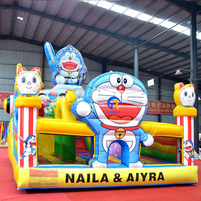 Logotipo personalizado Impreso Gran Castillo Inflable Combo Deslizador para Niños Fiesta