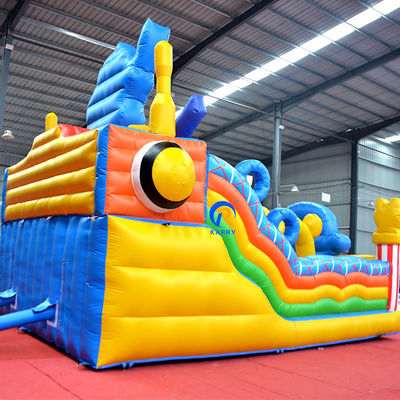 Logotipo personalizado Impreso Gran Castillo Inflable Combo Deslizador para Niños Fiesta