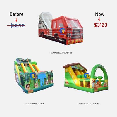 Gran tobogán seco inflable Entretenimiento en interiores y exteriores Pasajeros permitidos 5-10