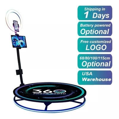 360 Video Photobooth Automático con cámara de Ipad Led para experiencias inolvidables