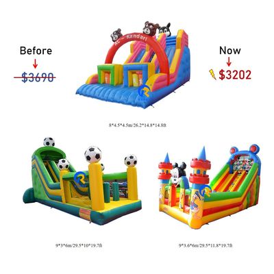Slides inflables Combo Casa de rebote para niños Entretenimiento al aire libre alquiler de fiestas