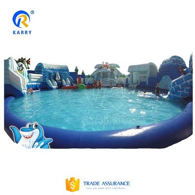 Parque acuático inflables de 15x15m Ideal para actividades de verano