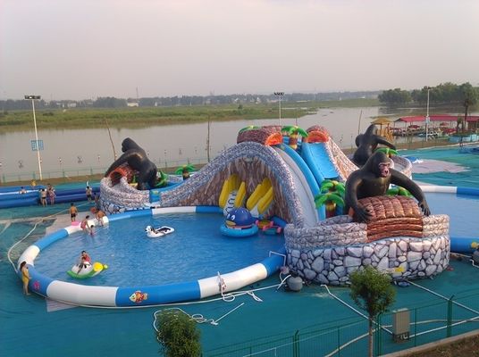 Diseño al aire libre Grandes juegos infantiles Parques del castillo de salto perfecto para el hotel resort