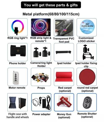 Dispositivos compatibles con Gro 115cm 360 Máquina fotográfica con caja y control de emergencia
