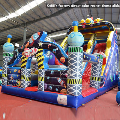 Casas de cohetes inflables de PVC para fiestas comerciales Alquiler y juegos inflables Moonwalk
