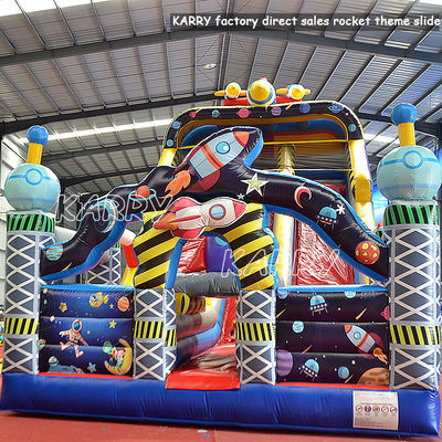 Casas de cohetes inflables de PVC para fiestas comerciales Alquiler y juegos inflables Moonwalk
