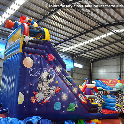 Casas de cohetes inflables de PVC para fiestas comerciales Alquiler y juegos inflables Moonwalk