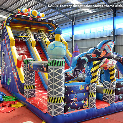 Casas de cohetes inflables de PVC para fiestas comerciales Alquiler y juegos inflables Moonwalk