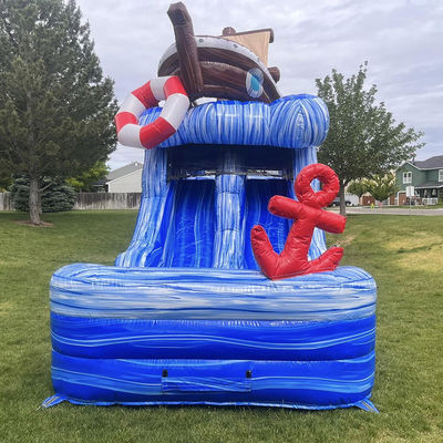 Logotipo personalizado Acceptable Barco pequeño Curso de obstáculos inflable Castillo de salto para la diversión