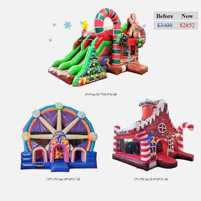 Salón de juegos comercial de Navidad Inflable Salvadora Castillo Rango de edad 14 Años