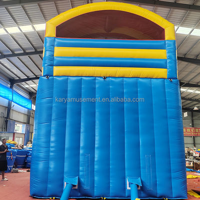 Juegos inflables para niños Alquiler de fiestas comerciales PVC doble carril tobogán de agua inflables