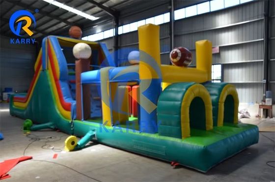 Curso de obstáculos inflable para alquiler 4x4x3m o para ocasión personalizada