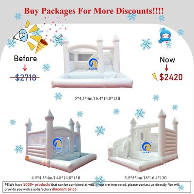 Salón de juegos comercial de Navidad Inflable Salvadora Castillo Rango de edad 14 Años