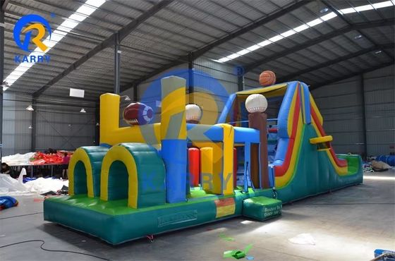 Curso de obstáculos inflable para alquiler 4x4x3m o para ocasión personalizada