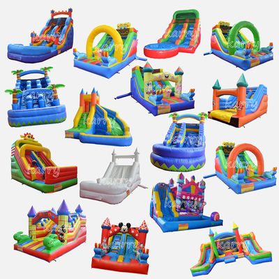 Logotipo de bordado en 3D Parque de diversiones comercial del patio trasero toboganes secos con colección de piscina