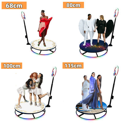 45KG Hot Glass Magic Mirror Photo Booth con función de rotación automática inalámbrica