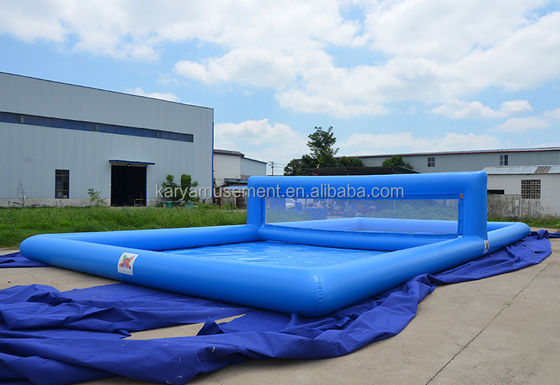 Experimenta la divertida piscina de voleibol comercial con accesorios incluidos
