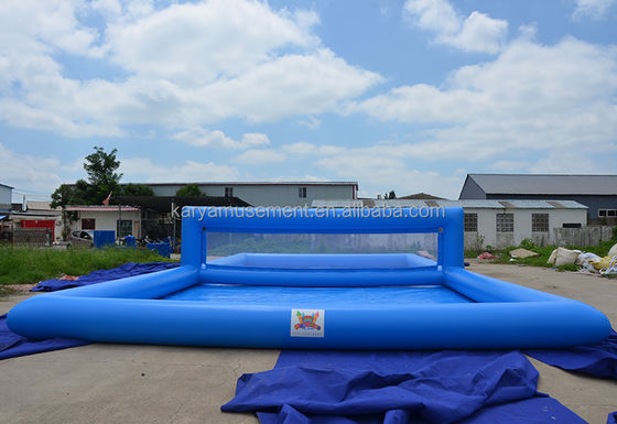 Experimenta la divertida piscina de voleibol comercial con accesorios incluidos