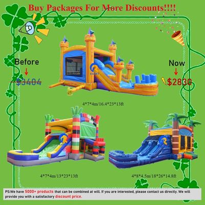 Envases inflables para castillos con diapositivas CE/EN71/EN14960