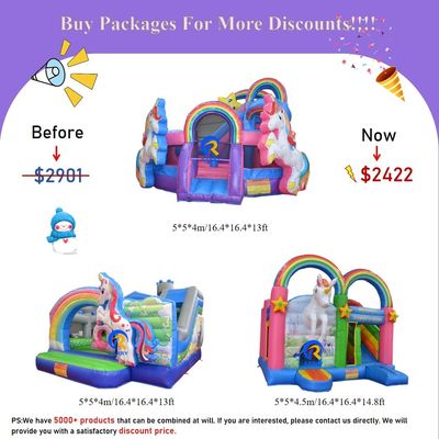 Envases inflables para castillos con diapositivas CE/EN71/EN14960