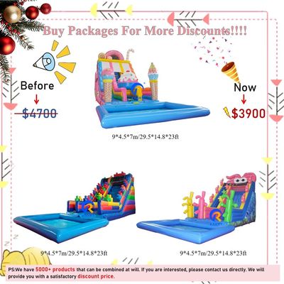 Envases inflables para castillos con diapositivas CE/EN71/EN14960