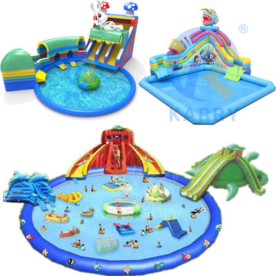 Deslizamiento de agua inflable y piscina para niños y adultos con diseño respetuoso con el medio ambiente