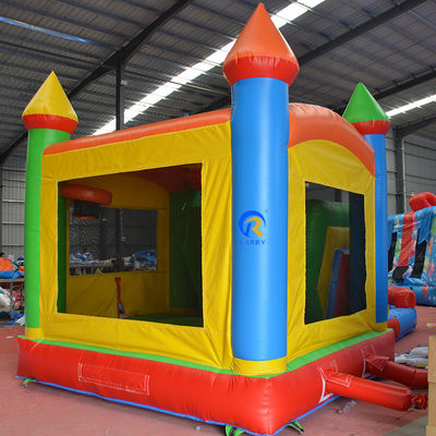 Casa de rebote inflable de color personalizado de Pvc de grado comercial con combinación de diapositivas