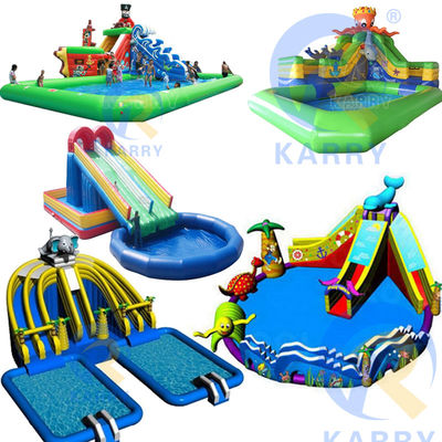 Deslizamiento de agua inflable y piscina para niños y adultos con diseño respetuoso con el medio ambiente