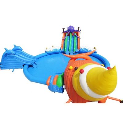 Deslizamiento de agua inflable y piscina para niños y adultos con diseño respetuoso con el medio ambiente