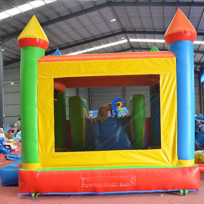 Casa de rebote inflable de color personalizado de Pvc de grado comercial con combinación de diapositivas