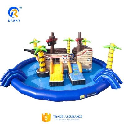 Juegos inflables de parque acuático para niños Opciones de color personalizadas para una aventura personalizada