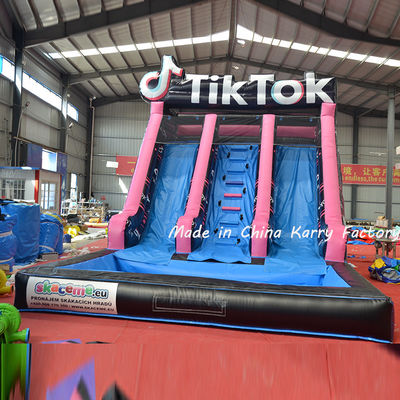 PVC 26FT Bloqueador inflable Jardín de juegos Casa de salto tobogán de agua Niños Castillos de salto
