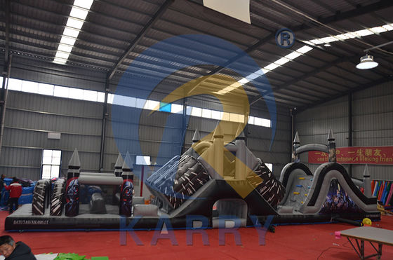 OEM aceptable gigante inflable irregular casa de rebote para niños y adultos en juegos deportivos