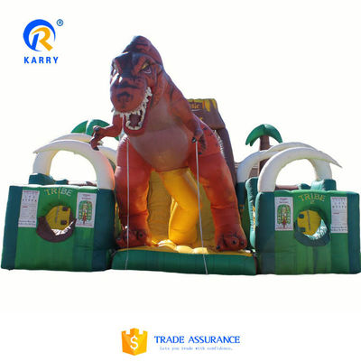 Jurassic Dinosaur Parque Fiesta alquiler de patio de juegos al aire libre campo de obstáculos inflable