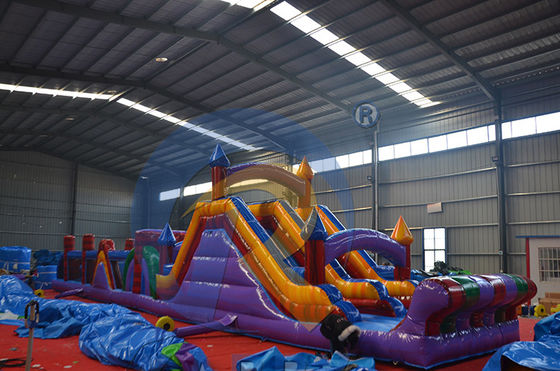 Gran curso de combo de deportes de obstáculos inflables durante 14 años al alquiler de fiestas