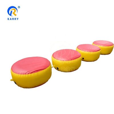 Impresión digital Blu Inflables Air Stepping Stones Juguetes de agua para el juego de piscina sellada