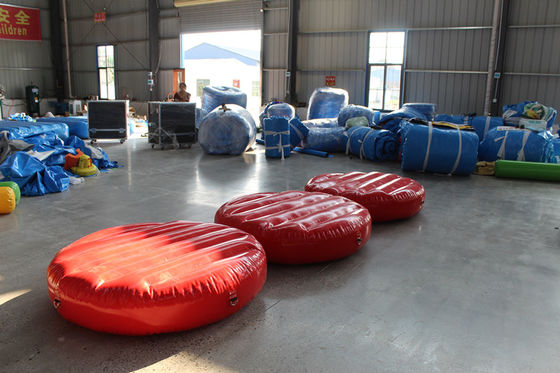 Impresión digital Blu Inflables Air Stepping Stones Juguetes de agua para el juego de piscina sellada