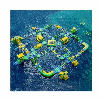 Parque acuático comercial Equipo flotante Parque acuático inflable con impresión digital