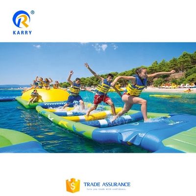 Logotipo personalizado Equipo de parque acuático parque acuático flotante inflable con certificado CE