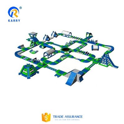 Logotipo personalizado Equipo de parque acuático parque acuático flotante inflable con certificado CE