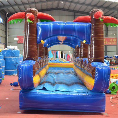 Palmeras tropicales azules inflables tobogán de agua de mármol perfecto para alquiler comercial