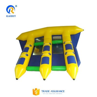 Tubos de peces voladores inflables de lonas de PVC remolcables para 5-10 pasajeros en el agua
