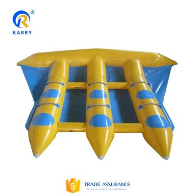 Tubos de peces voladores inflables de lonas de PVC remolcables para 5-10 pasajeros en el agua