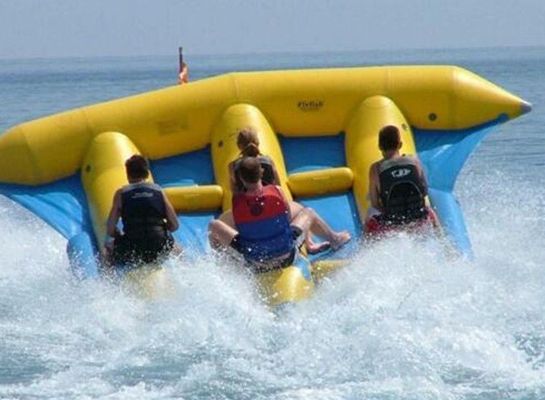 Tubos de peces voladores inflables de lonas de PVC remolcables para 5-10 pasajeros en el agua