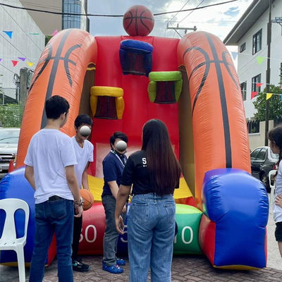 Blower incluido Interactivo Inflable Baloncesto/Fútbol Juego de Tiro Fiesta Deportiva