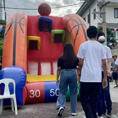 Blower incluido Interactivo Inflable Baloncesto/Fútbol Juego de Tiro Fiesta Deportiva